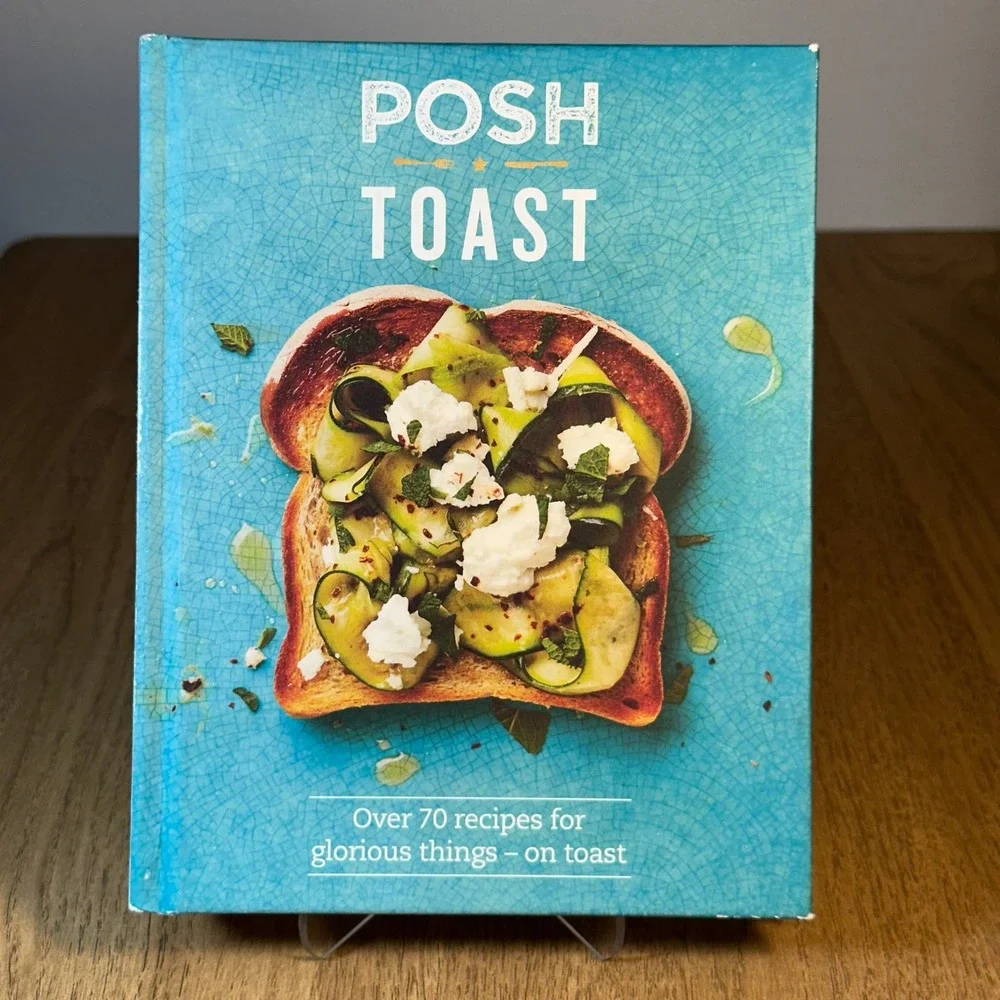 Quadrille Posh Toast Cookbook Good Unisex OS Blue Hardcover 70+ Recipes